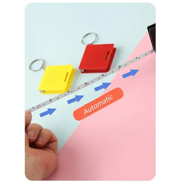 Mini Keychain Retractable Ruler Household Tape Measure