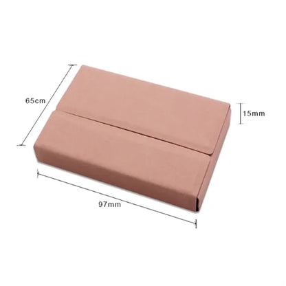 PU Leather Business Card Holder with Magnetic Closure