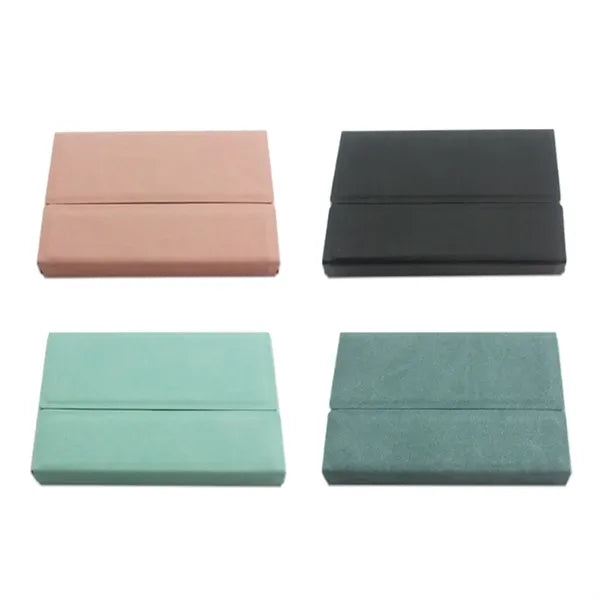 PU Leather Business Card Holder with Magnetic Closure