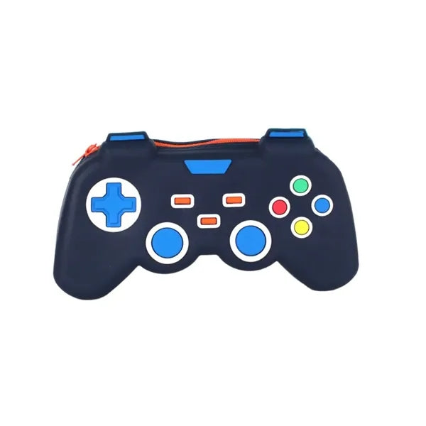 Game Controller Shaped Durable Spacious Silicone Pencil Case