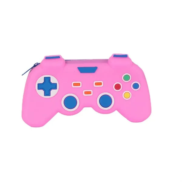 Game Controller Shaped Durable Spacious Silicone Pencil Case