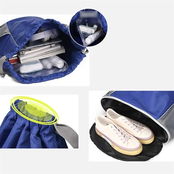 Multiple Pockets Waterproof Fitness Gym Sport Bag Backpack