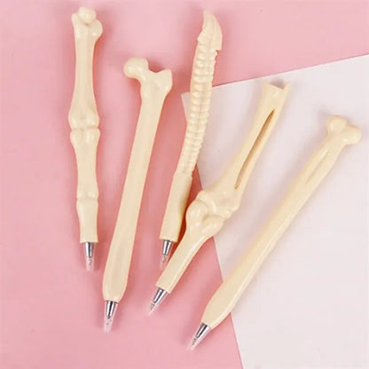 Bone-Shaped Lightweight Durable Comfort Grip Ballpoint Pens