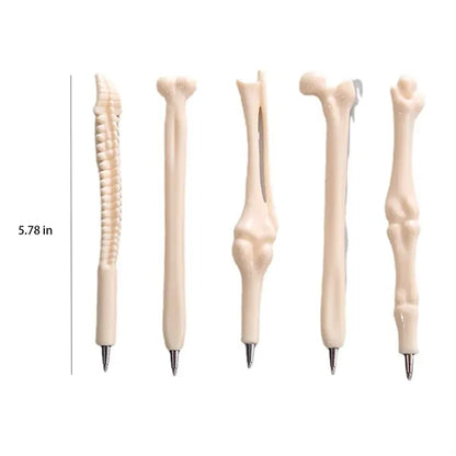 Bone-Shaped Lightweight Durable Comfort Grip Ballpoint Pens