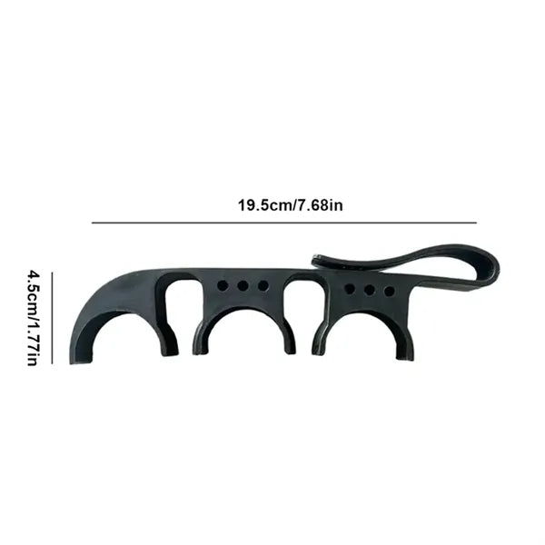 Golf Ball and Tee Holder Clip with Bag Hook