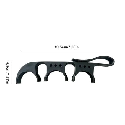 Golf Ball and Tee Holder Clip with Bag Hook