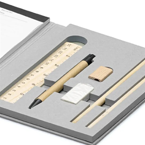 All-in-One Tri-Fold Notebook with Portable Stationery Kit