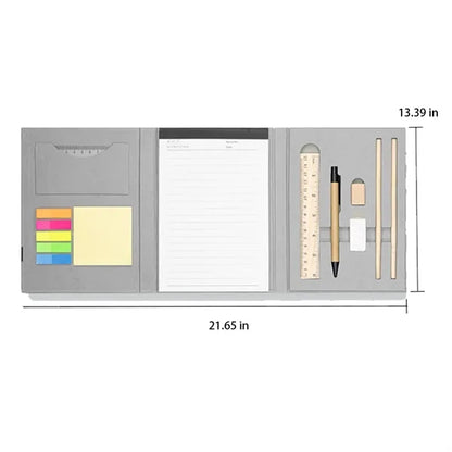 All-in-One Tri-Fold Notebook with Portable Stationery Kit