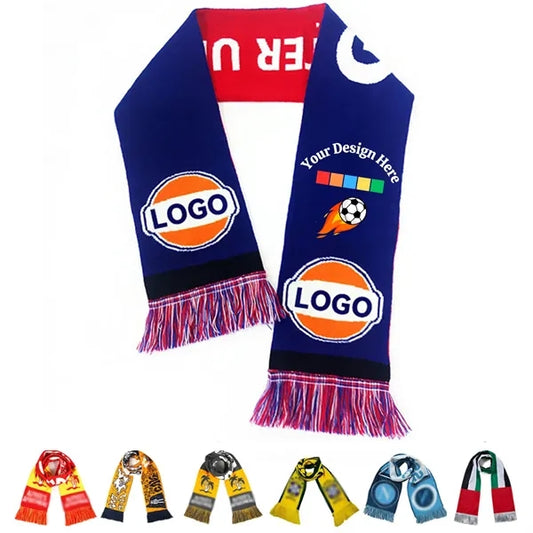 Custom unisex spectator scarf for soccer world cup fan