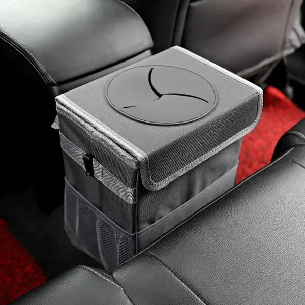 Car Trash Can with Lid and Leakproof Liner
