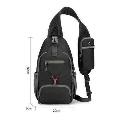 Crossbody Sling Backpack with USB Port and Multi Pockets