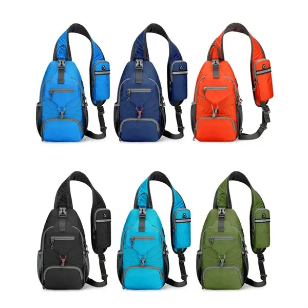 Crossbody Sling Backpack with USB Port and Multi Pockets