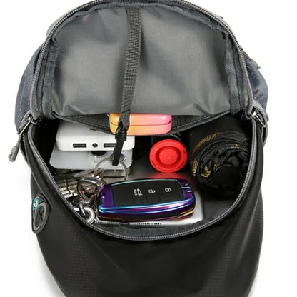 Crossbody Sling Backpack with USB Port and Multi Pockets