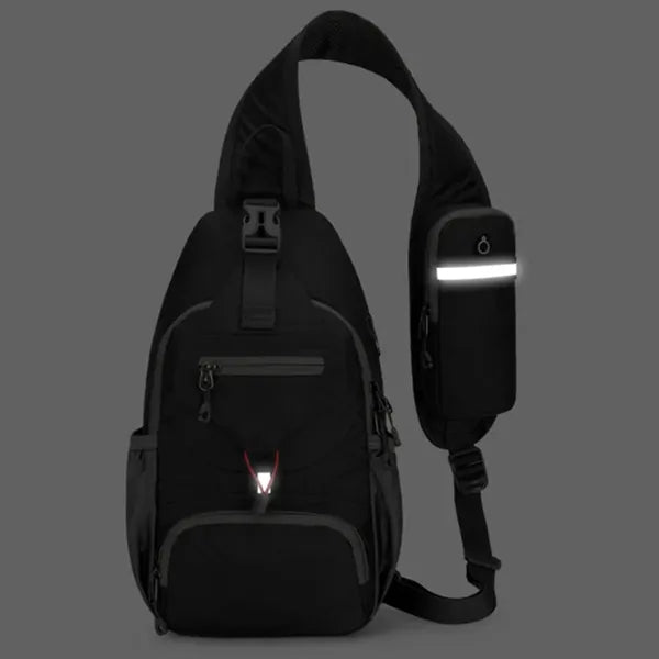 Crossbody Sling Backpack with USB Port and Multi Pockets