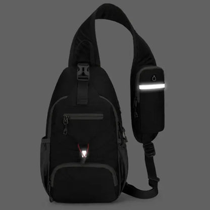Crossbody Sling Backpack with USB Port and Multi Pockets