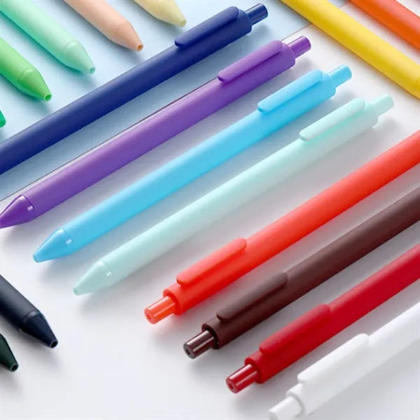 Fine Nibs Quick-Dry Refillable Clip-On Retractable Gel Pen