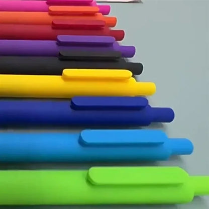 Fine Nibs Quick-Dry Refillable Clip-On Retractable Gel Pen