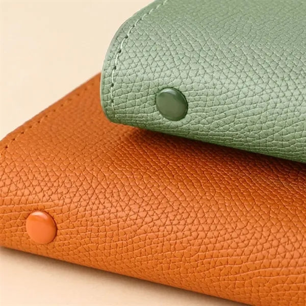 Magnetic Closure PU Leather Notebook with Storage Function