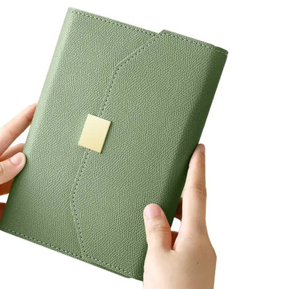 Magnetic Closure PU Leather Notebook with Storage Function