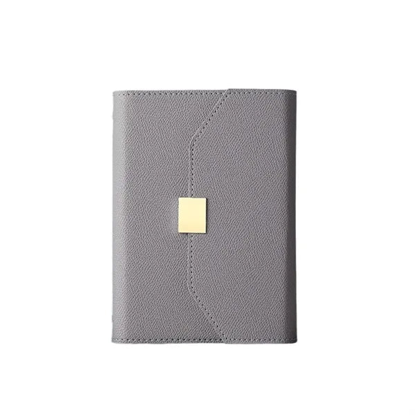 Magnetic Closure PU Leather Notebook with Storage Function