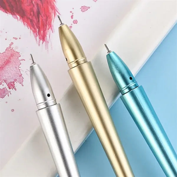 Hammer-Shaped Ergonomic Smooth Writing Refillable Gel Pen