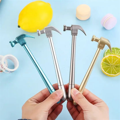 Hammer-Shaped Ergonomic Smooth Writing Refillable Gel Pen