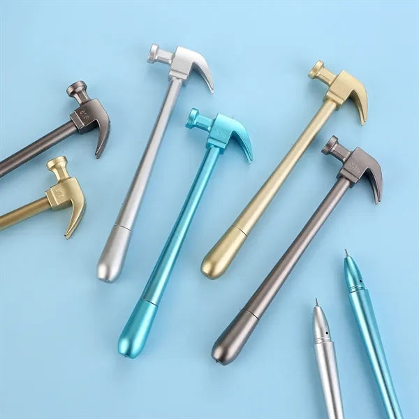Hammer-Shaped Ergonomic Smooth Writing Refillable Gel Pen