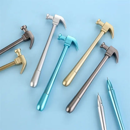 Hammer-Shaped Ergonomic Smooth Writing Refillable Gel Pen