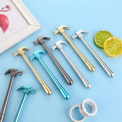 Hammer-Shaped Ergonomic Smooth Writing Refillable Gel Pen