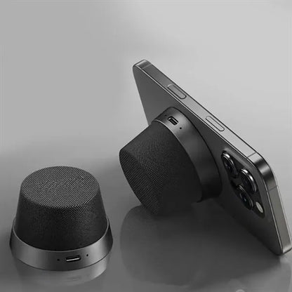 Mini Magnetic Bluetooth Speaker Phone Stand