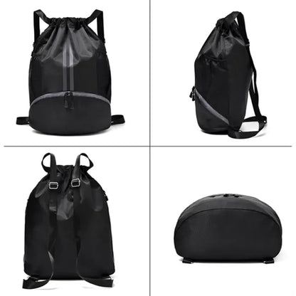 Drawstring Sports Backpack with Shoe Compartment