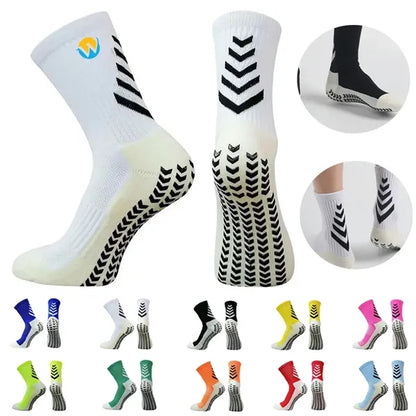 Thick Silicone Grips Arch Support Breathable Athletic Socks