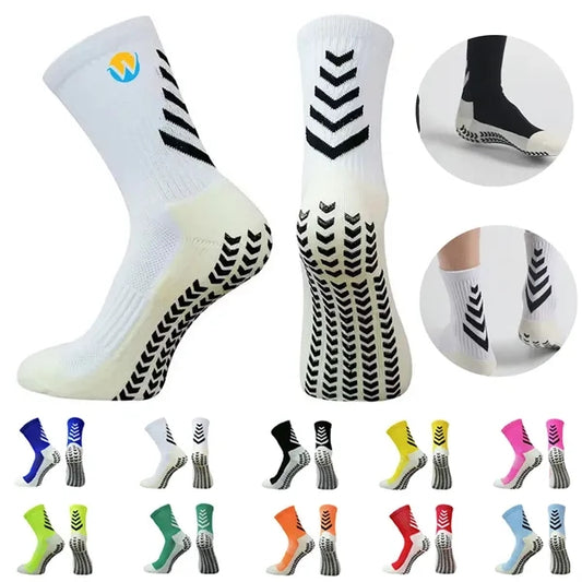 Thick Silicone Grips Arch Support Breathable Athletic Socks