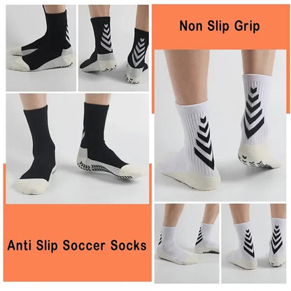 Thick Silicone Grips Arch Support Breathable Athletic Socks