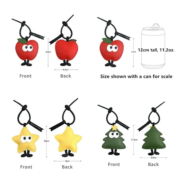 Cute Christmas Tree Keychain Xmas Keyring Car Pendant