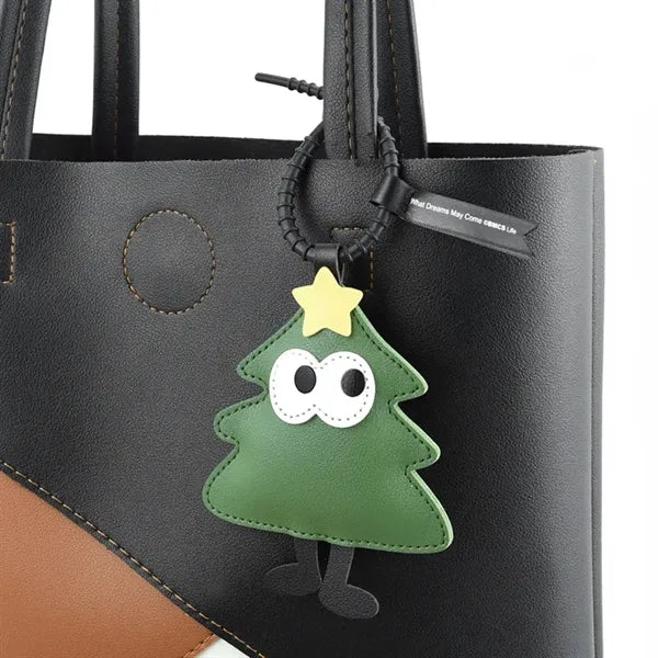 Cute Christmas Tree Keychain Xmas Keyring Car Pendant