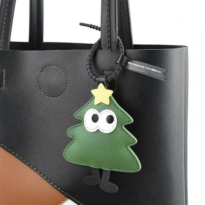 Cute Christmas Tree Keychain Xmas Keyring Car Pendant