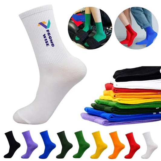 Moisture-Wicking Odor-Free Colorful Custom Printed Socks