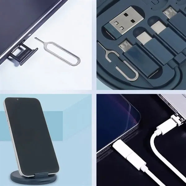 Multi Function Charging Cable Kit with Storage Box