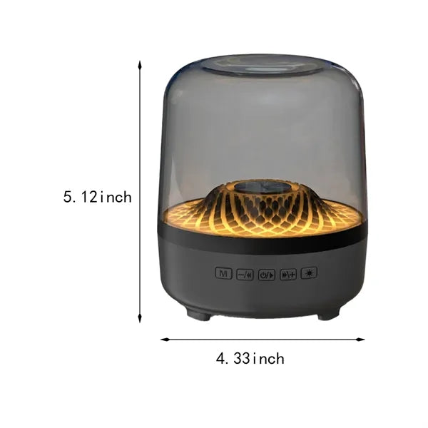 Versatile heavy bass transparent wireless bluetooth speaker