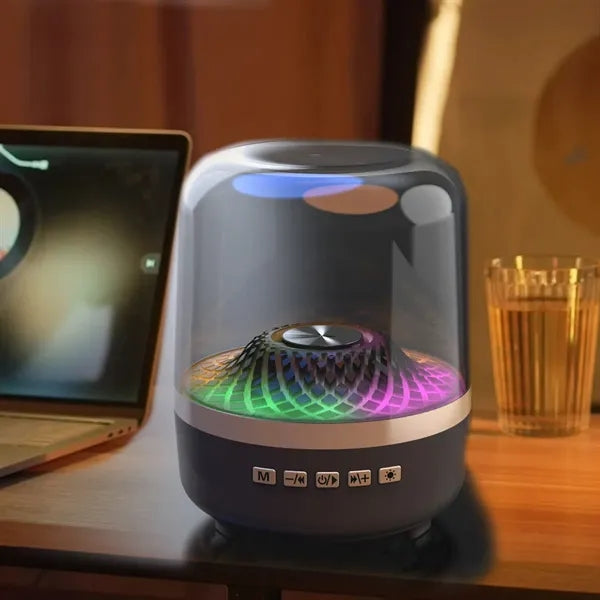 Versatile heavy bass transparent wireless bluetooth speaker