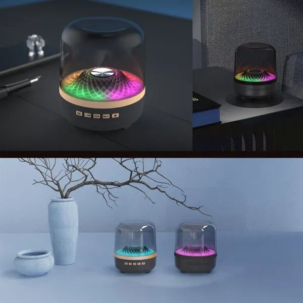 Versatile heavy bass transparent wireless bluetooth speaker