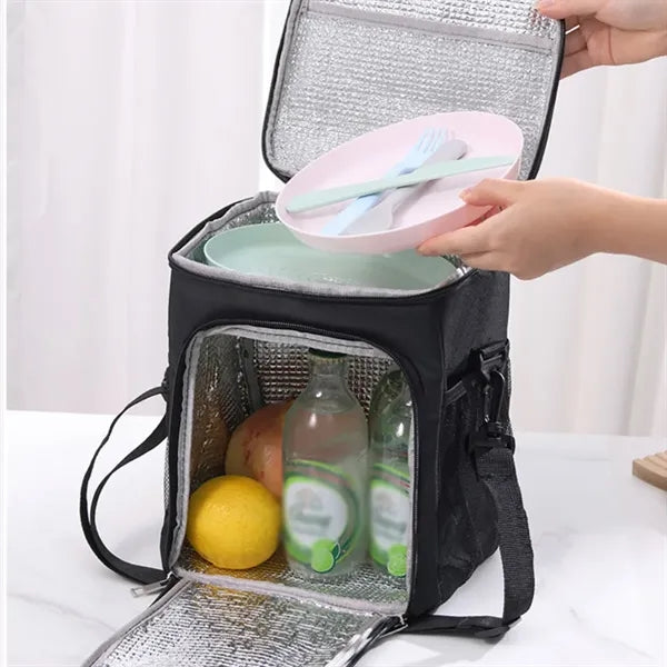 Portable work picnic outdoor insulated lunch cooler bag