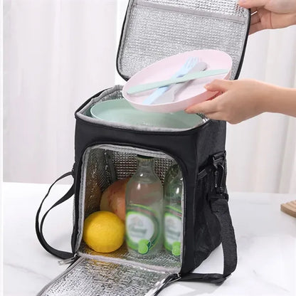 Portable work picnic outdoor insulated lunch cooler bag