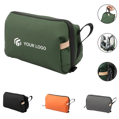 Wet dry separation travel waterproof makeup toiletry bag