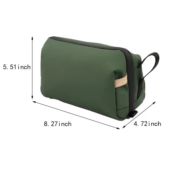 Wet dry separation travel waterproof makeup toiletry bag