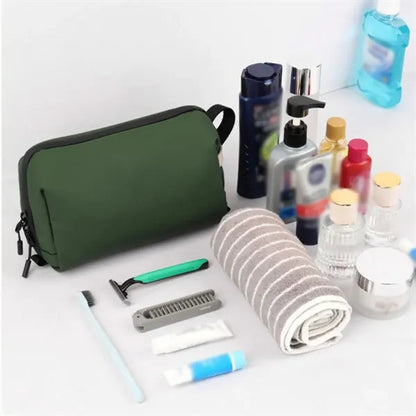Wet dry separation travel waterproof makeup toiletry bag