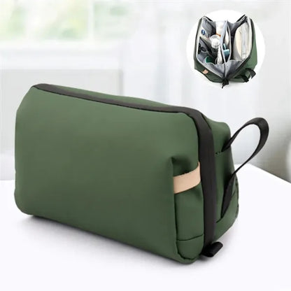 Wet dry separation travel waterproof makeup toiletry bag