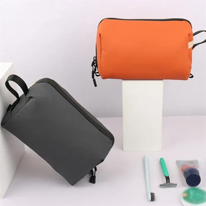 Wet dry separation travel waterproof makeup toiletry bag