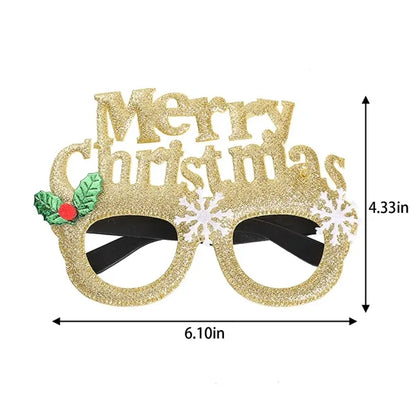 Holiday party picnics eyewears glitter Christmas eyeglasses